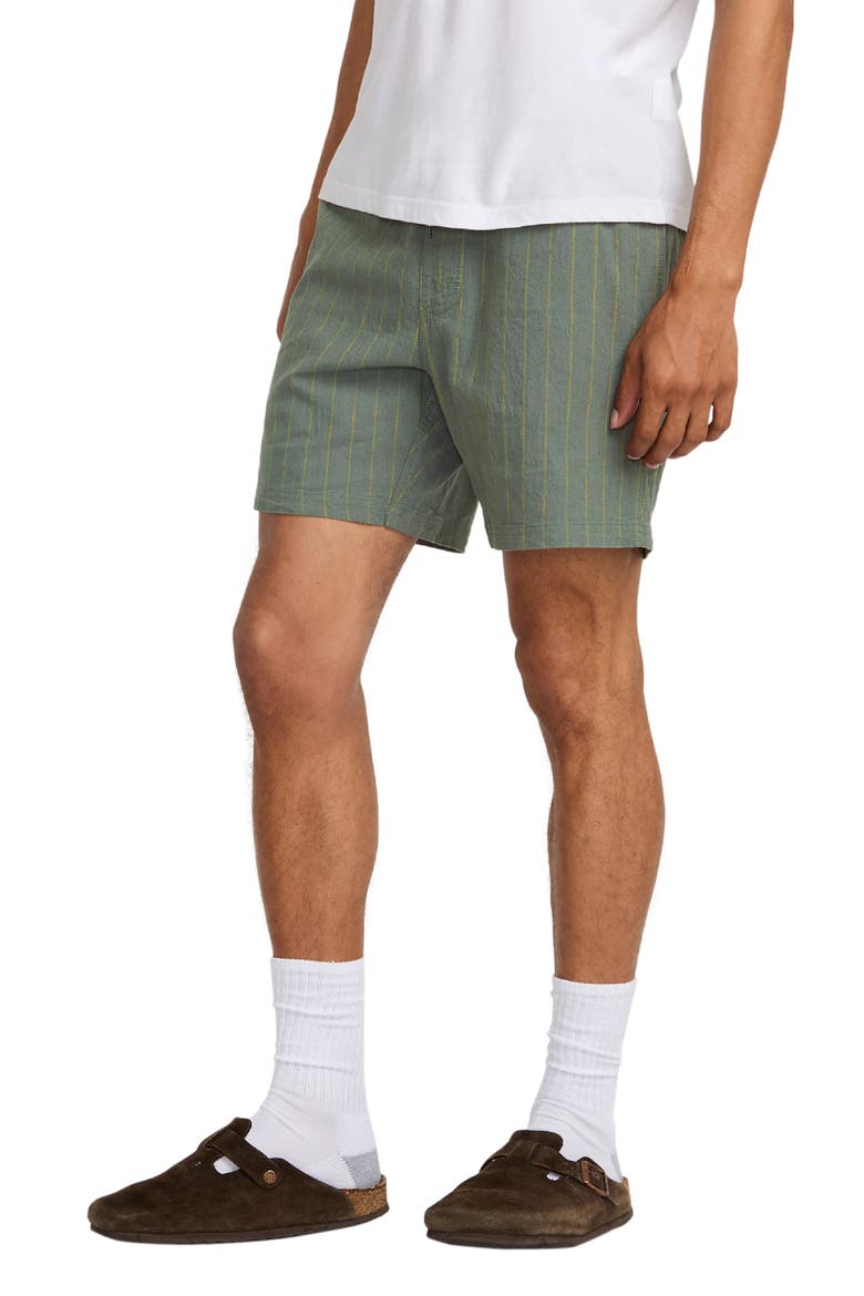 Sands Stripe Regular Fit Shorts, Alternate, color, SAGE LEAF
