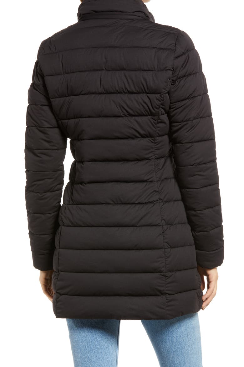 Emilia Recycled Coat with Detachable Hood, Alternate, color, BLACK