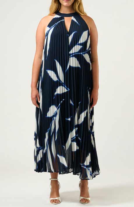 Estelle Breezy Pleated Sleeveless Dress