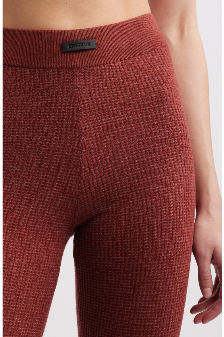 Waffle Knit Leggings, Alternate, color, CRIMSON