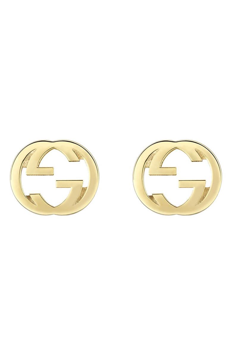 Gucci Interlocking-G Stud Earrings, Main, color,