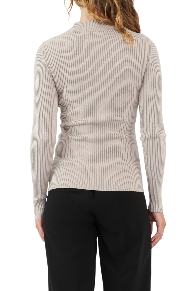 Lift Up Rib Maternity/Nursing Sweater, Alternate, color, STONE