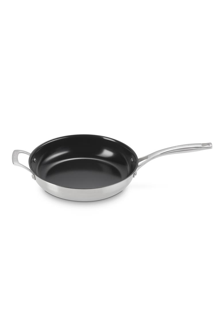 Essential Stainless Steel Set of 2 Nonstick Frying Pans, Alternate, color, STAINLESS STEEL