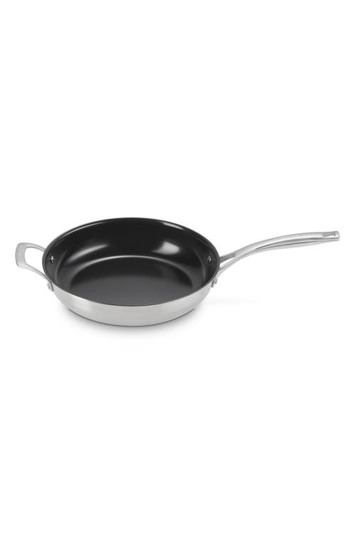 Le Creuset Essential Stainless Steel Set Of 2 Nonstick Frying Pans In Silver