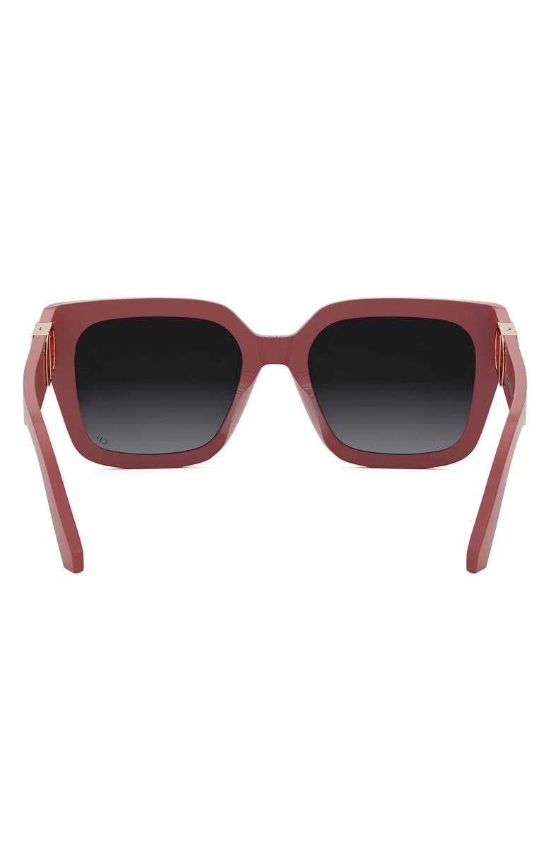 DIOR 30Montaigne S8U 54mm Square Sunglasses, Alternate, color, Matte Pink / Gradient Smoke