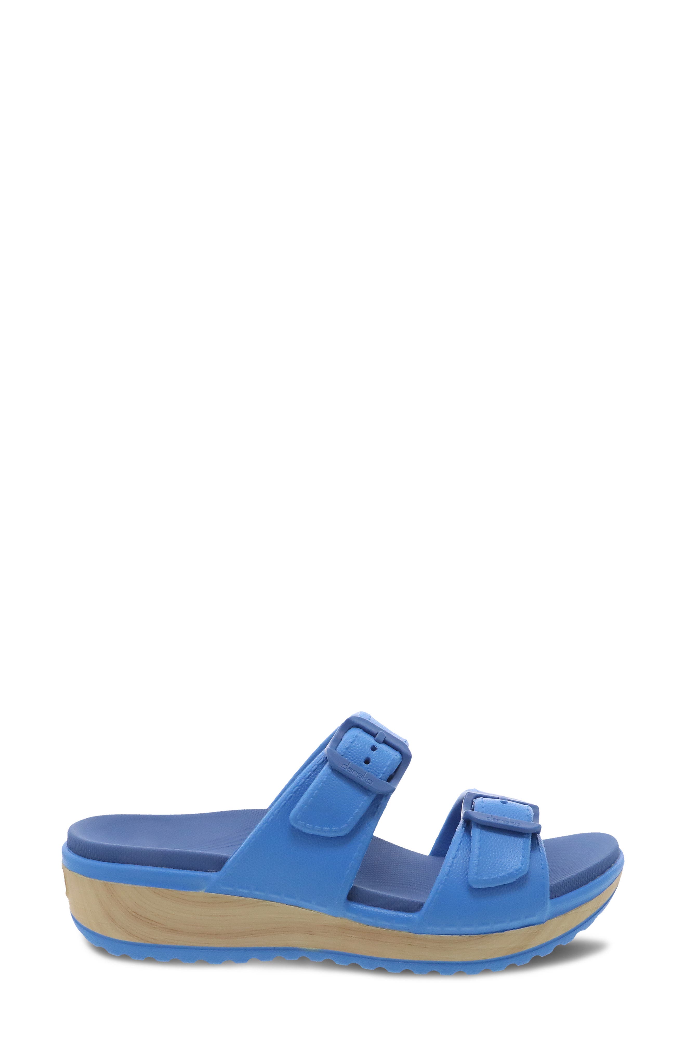 Dansko Kandi Slide Sandal, Alternate, color, Blue