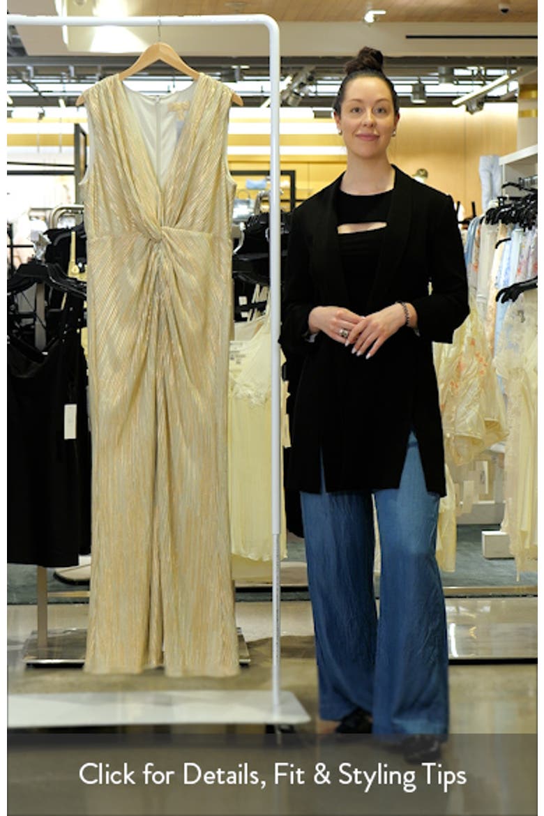 Knot Front Sleeveless Gown video