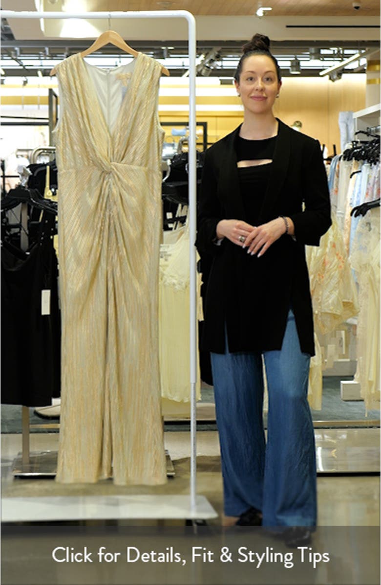 Knot Front Sleeveless Gown, sales video thumbnail