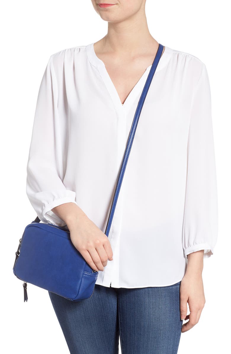 Sole Society Faux Leather Crossbody Bag, Alternate, color,