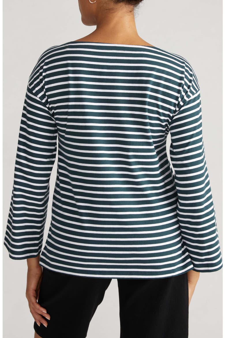 Montauk Breton Stripe Top, Alternate, color, DEEP SEA/ WHITE STRIPE