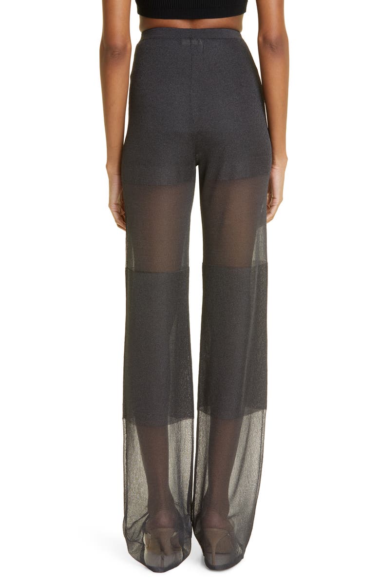 LAPOINTE Paneled Sheer Mesh Pants, Alternate, color, 