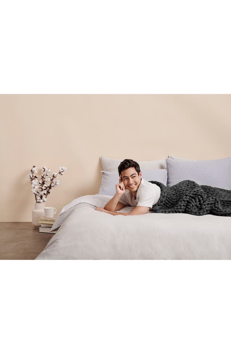 Bearaby Weighted Knit Blanket, Alternate, color, Asteroid Grey