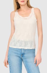 Parker Mesh Lined Lace Tank