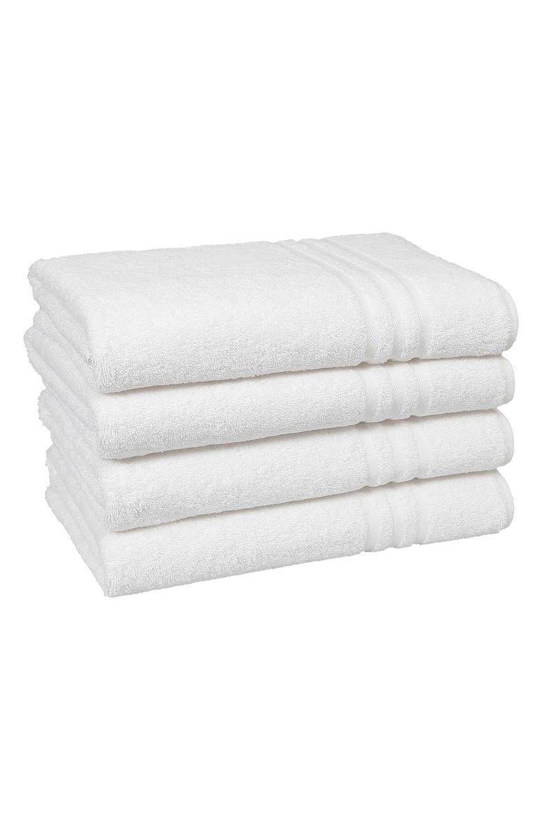 Linum Home Textiles Denzi Turkish Cotton Bath Towel - Set of 4, Main, color, White