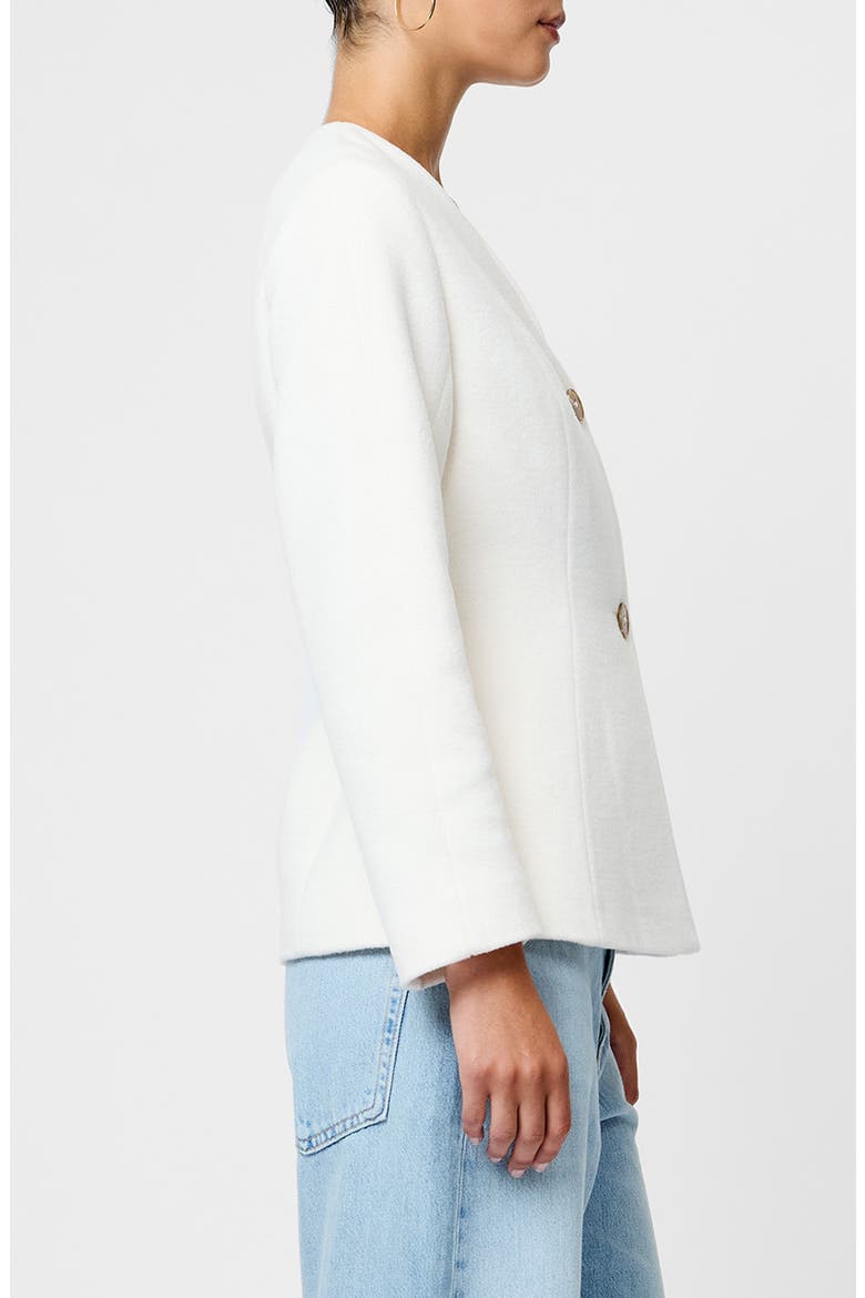 Boiled Wool Jacket, Alternate, color, PORCELAIN CREAM