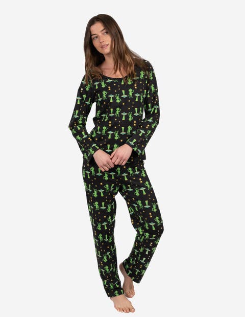 Women's Loose Fit Cotton Matching Family Pajamas, Fun & Character Themes