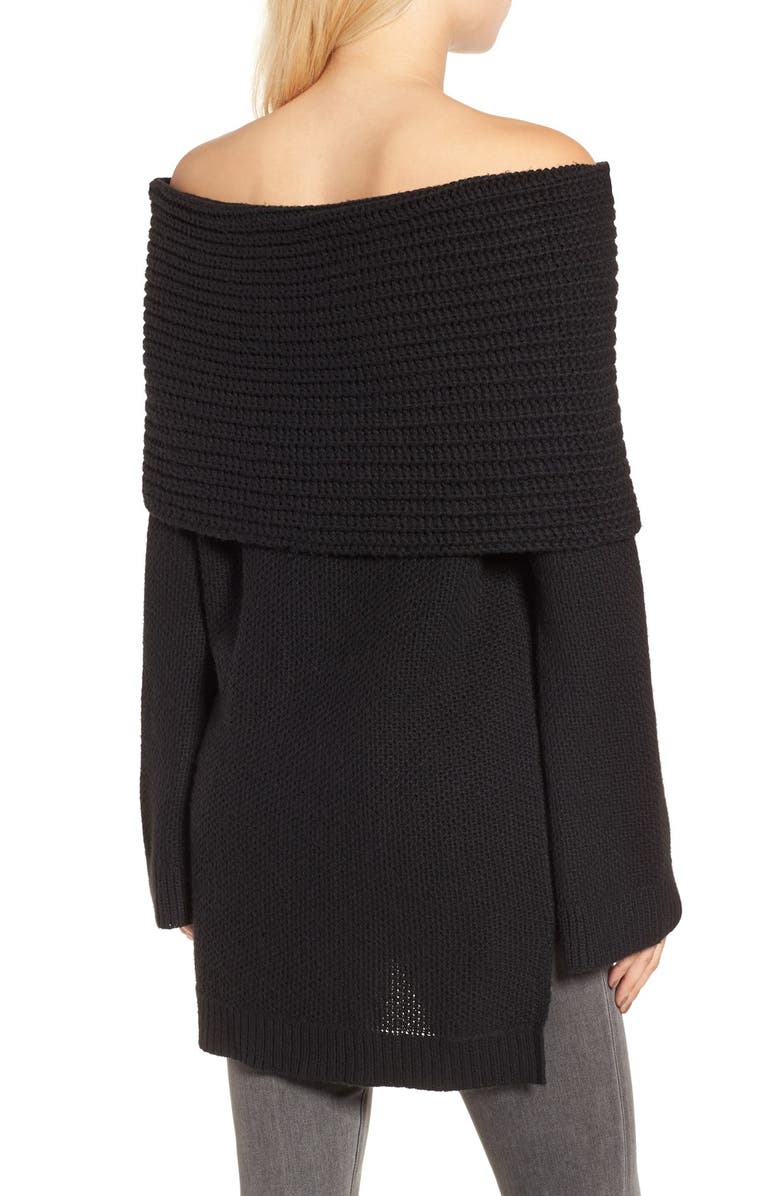 Sun & Shadow Cowl Off the Shoulder Sweater, Alternate, color,