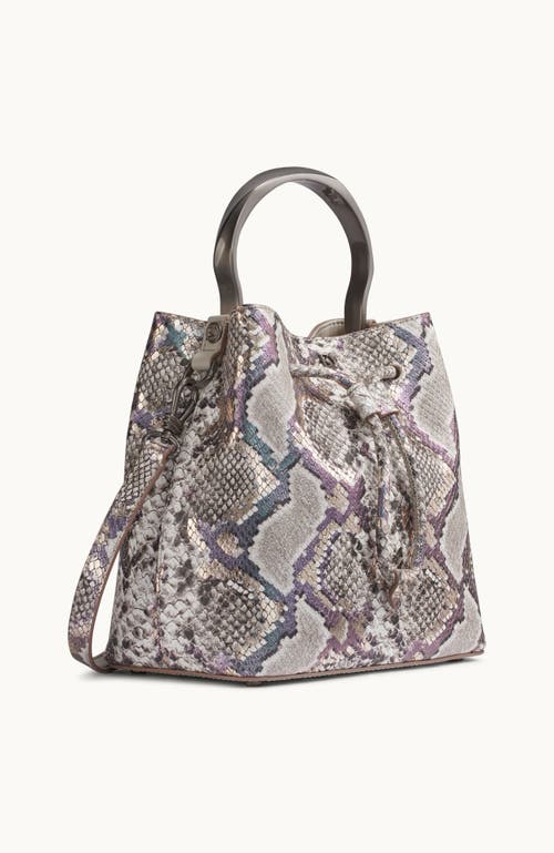 Donna Karan Lawrence Python Top Handle Bucket