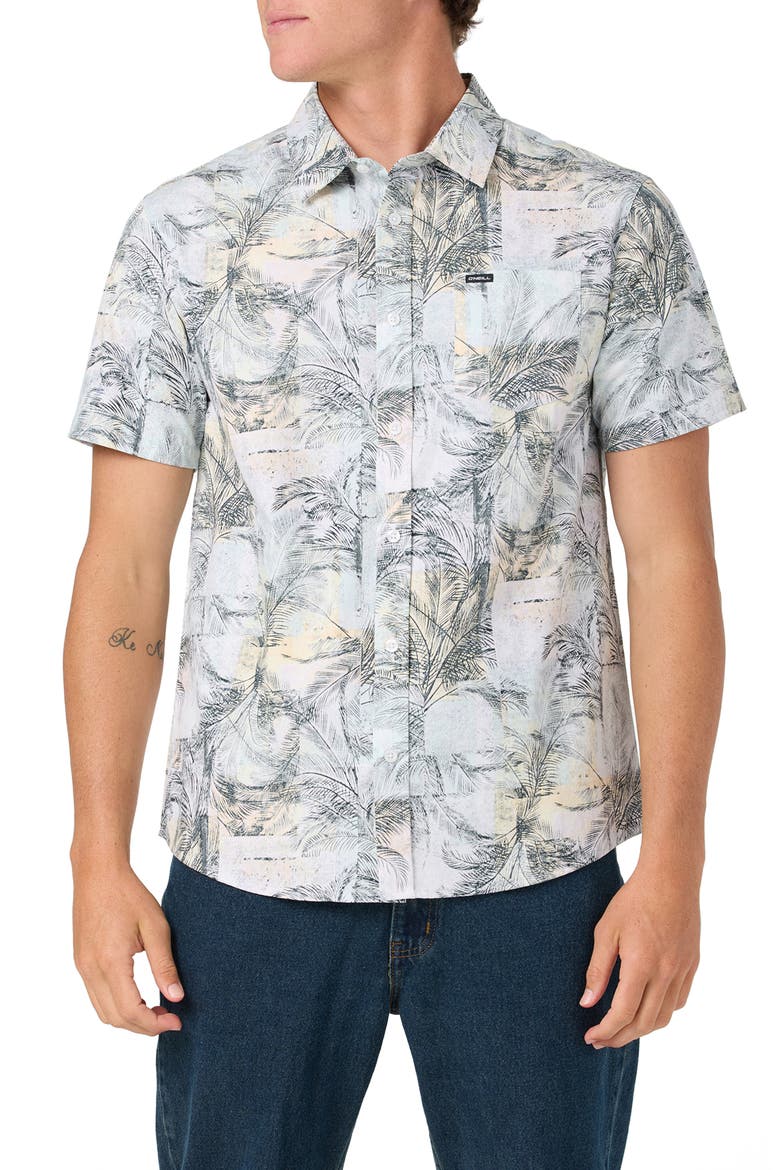 Terrace Standard Fit Short Sleeve Button-Up Shirt, Main, color, WHITE