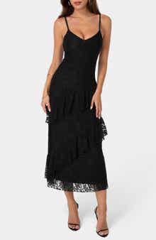 Lace Ruffle Maxi Dress