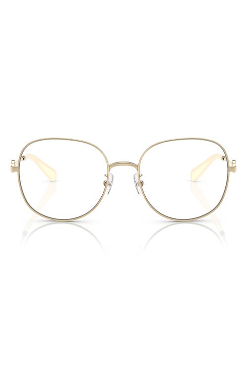 Tory Burch 55mm Round Optical Glasses In Gold