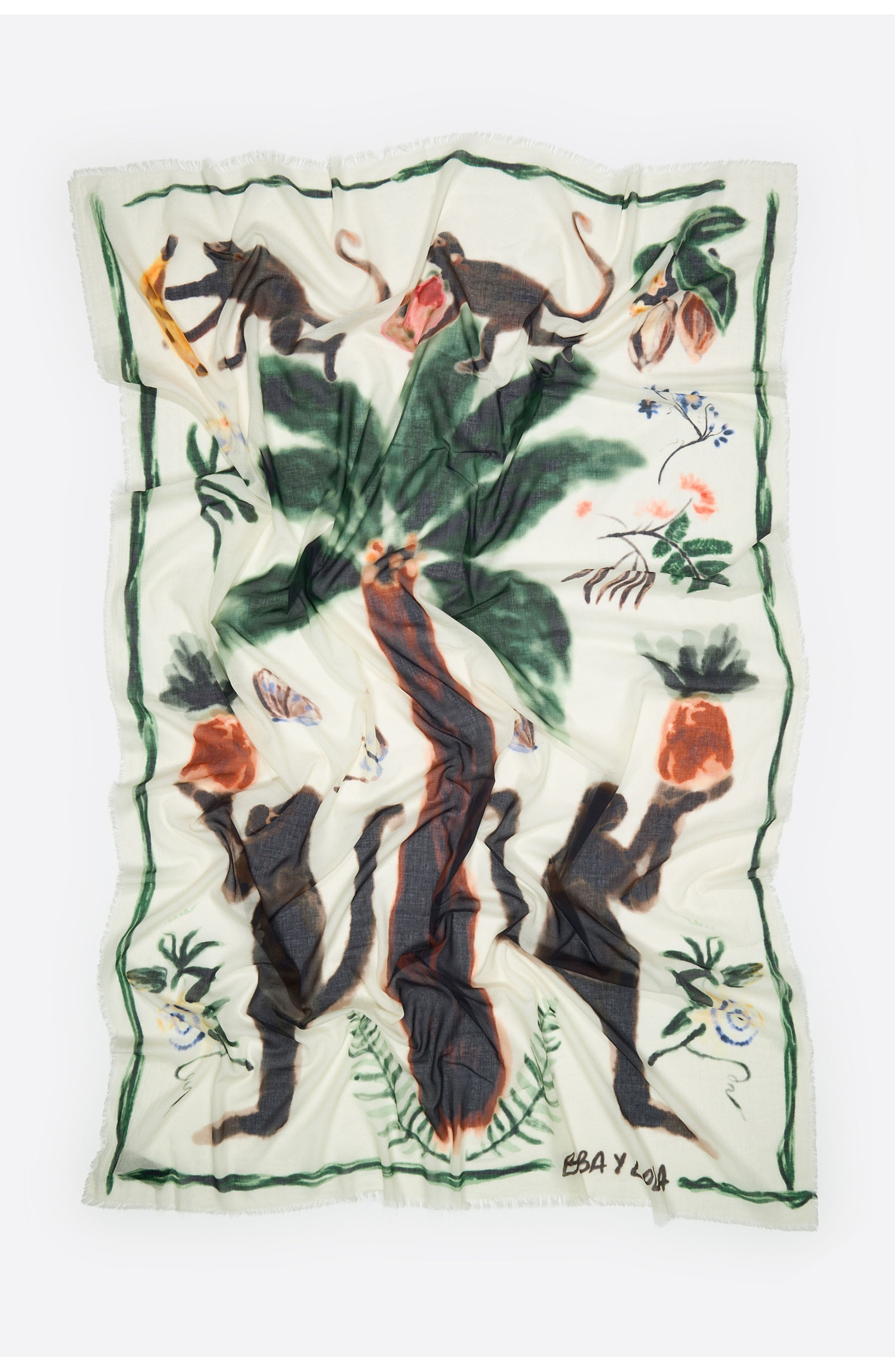 Washed Cotton Monkey Sarong - image 2