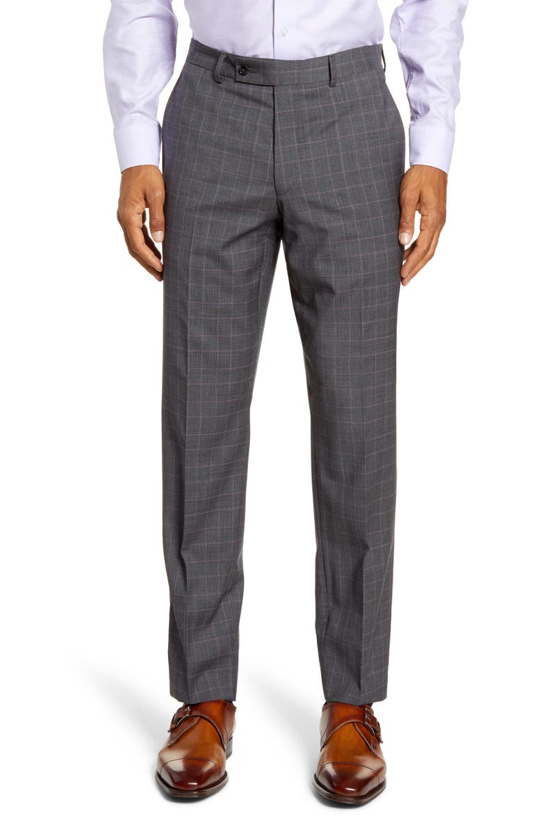 Ted Baker London Jay Trim Fit Plaid Wool Suit, Alternate, color, 