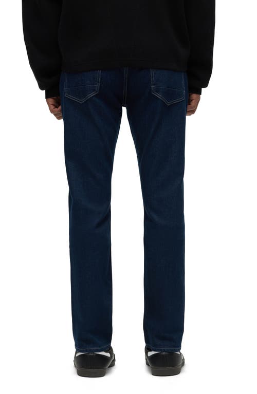 Hudson Blake Slim Straight Fit Jeans In Shadow Gray In Blue