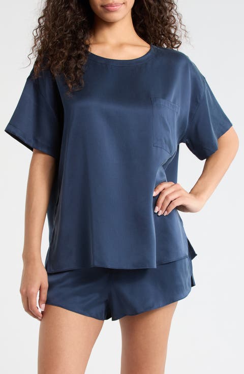 Washable Silk Short Pajamas