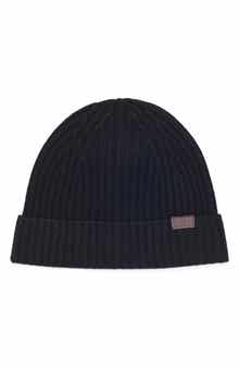 Merino Wool Ribbed Cuff Beanie
