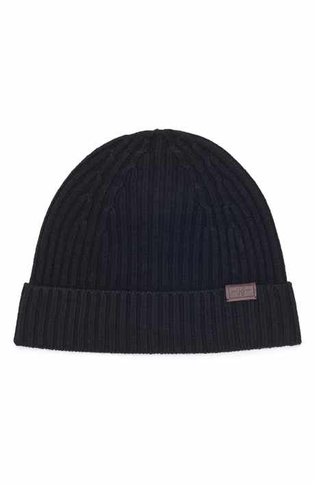 Merino Wool Ribbed Cuff Beanie