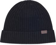 Hickey Freeman Merino Wool Ribbed Cuff Beanie