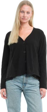 WILT Clothing Button Front Mixed Cardigan