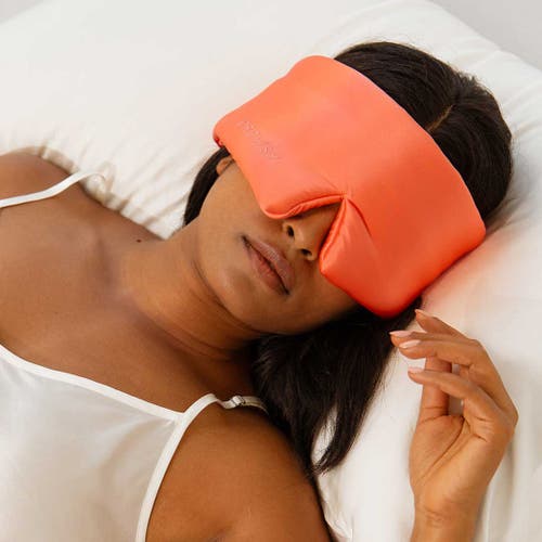 Drowsy Sleep Co . Silk Sleep Mask In Summer Coral
