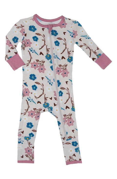 Convertible Romper Fitted Long Sleeve Pajama