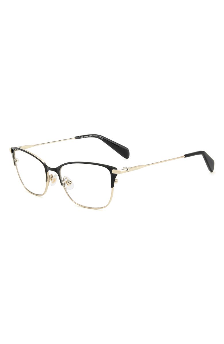 Kate Spade New York lidia 54mm rectangular reading glasses, Alternate, color, 