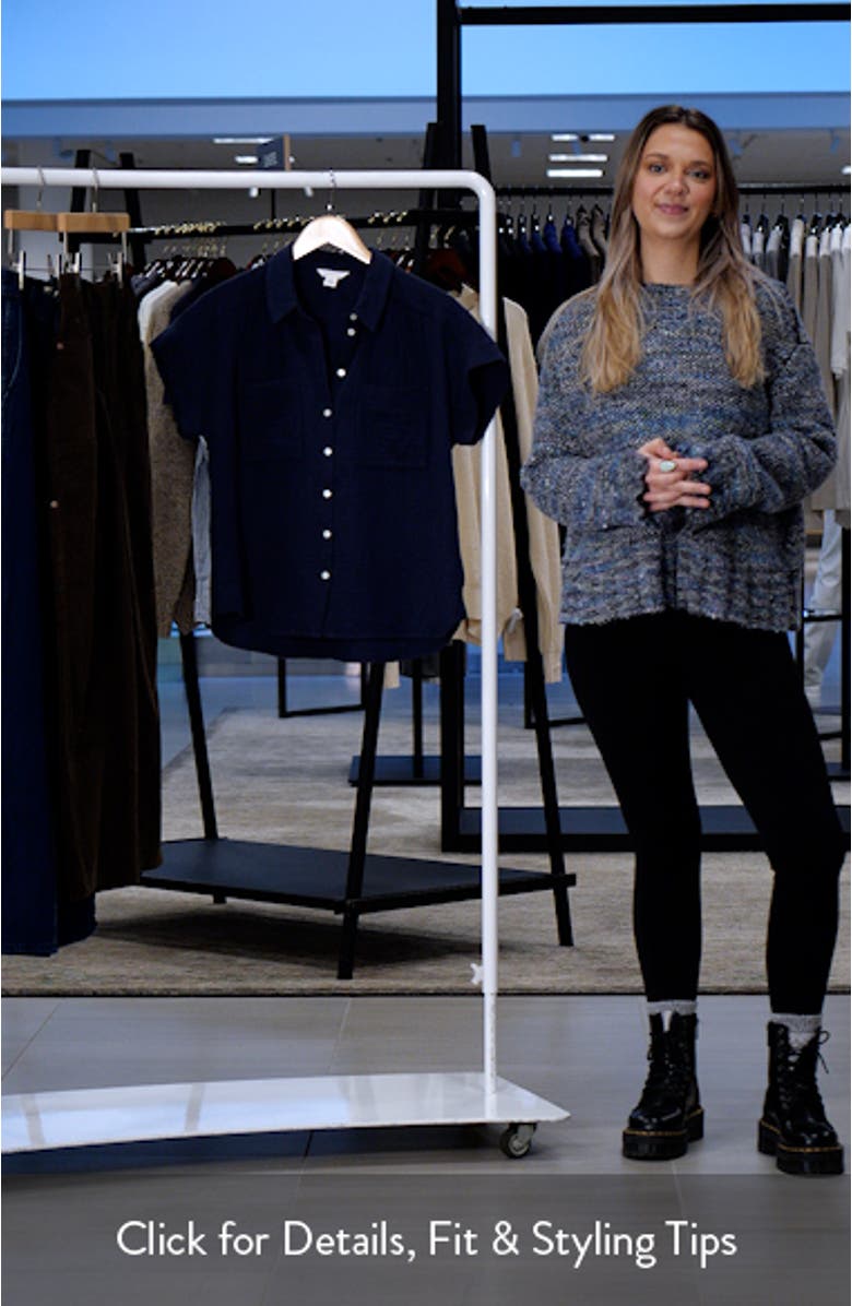 Cotton Gauze Button-Up Shirt, sales video thumbnail