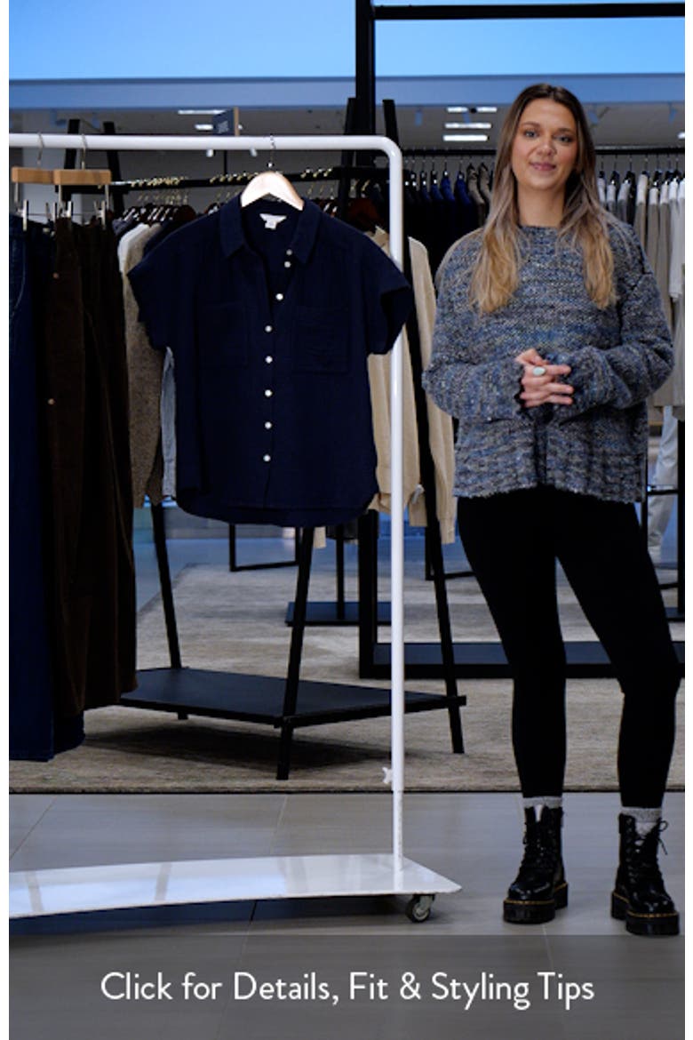 Cotton Gauze Button-Up Shirt video