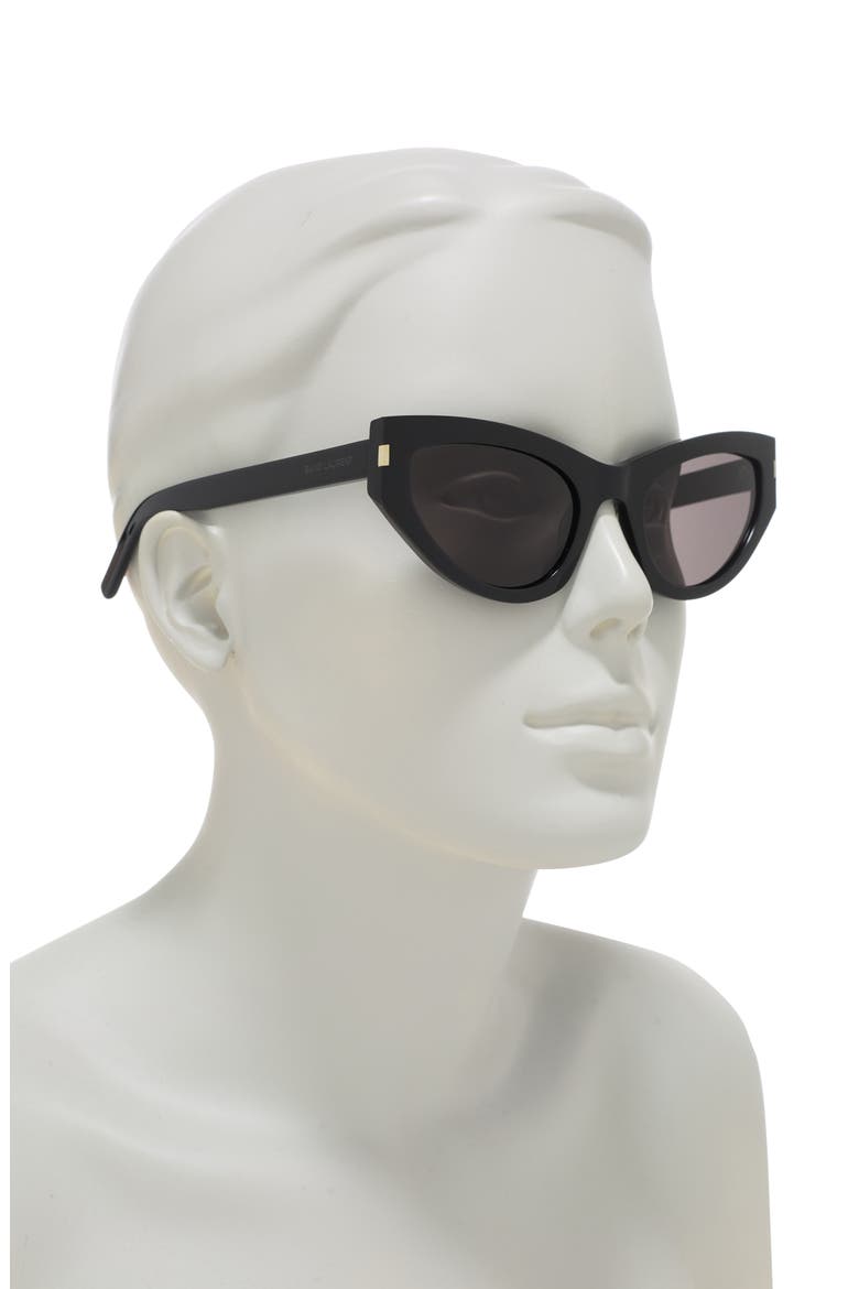 54mm Cat Eye Core Sunglases, Alternate, color, BLACK BLACK GREY