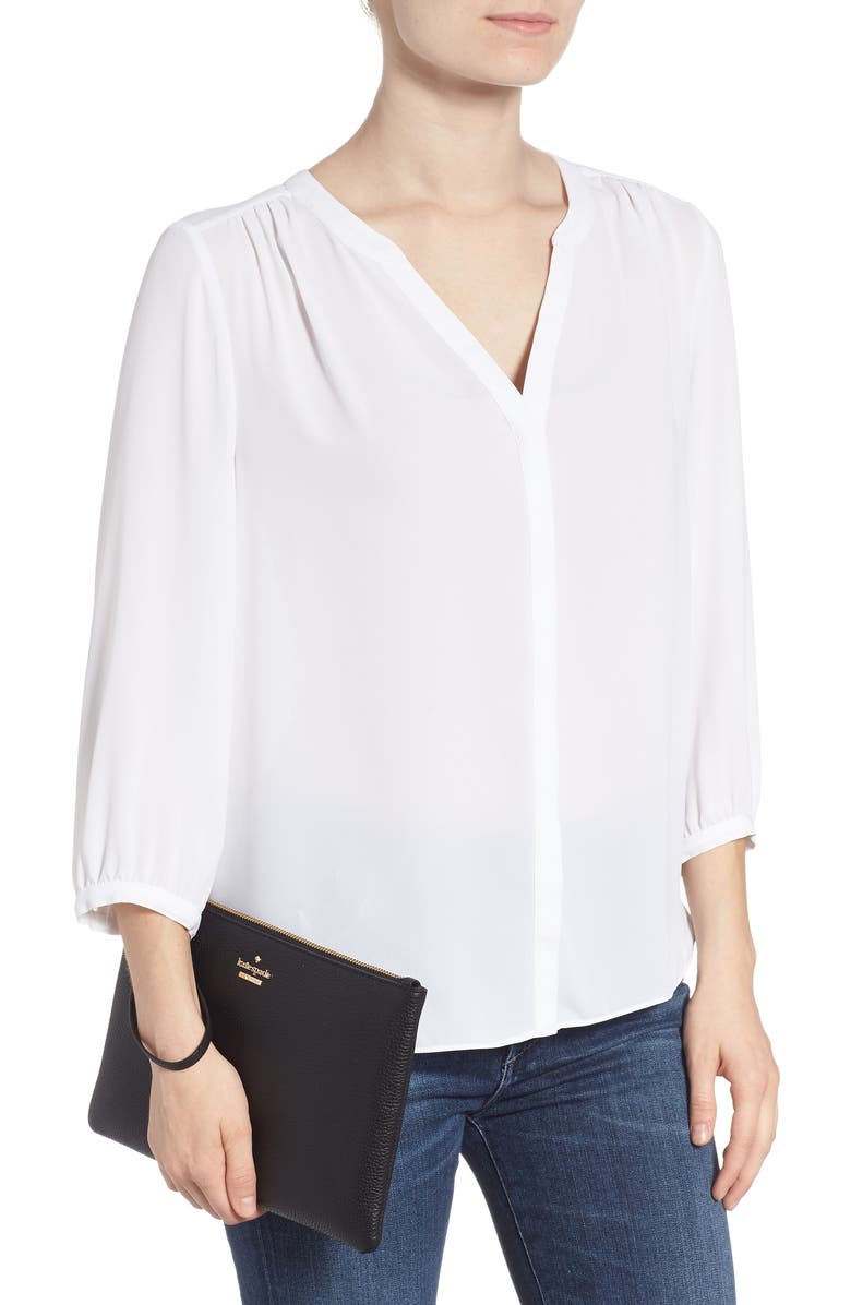 Kate Spade New York jackson street – finley quilted leather clutch, Alternate, color,