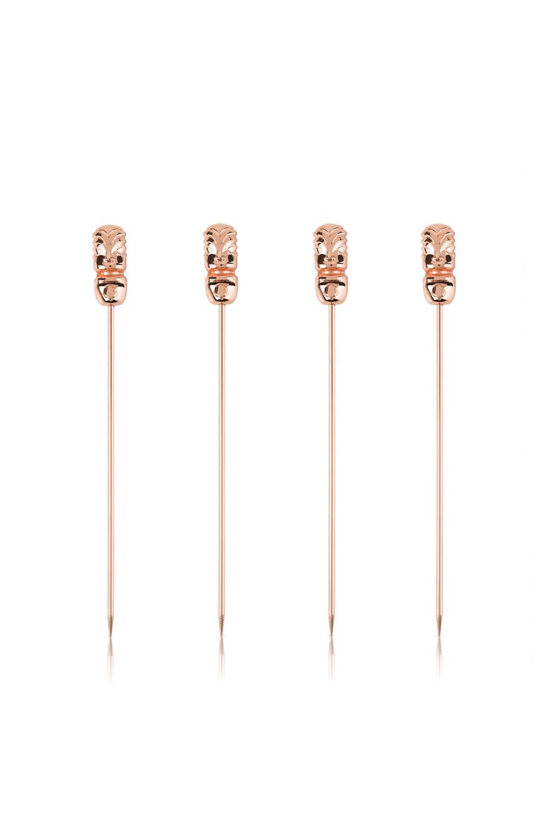 Pacific Tiki Cocktail Picks Set of 4, Main, color, NO COLOR