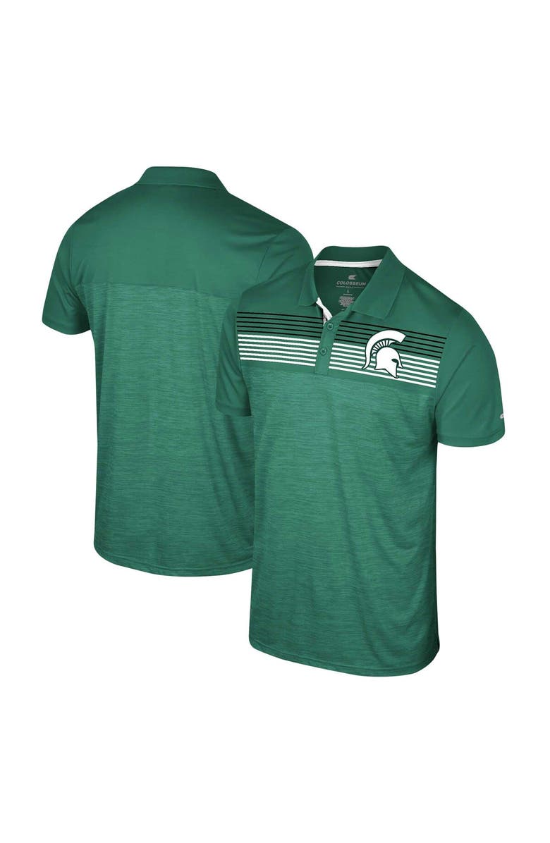 COLOSSEUM Men's Colosseum Green Michigan State Spartans Big & Tall Langmore Polo, Main, color, Green