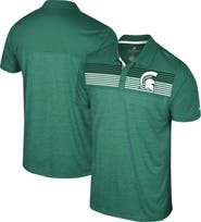COLOSSEUM Men's Colosseum Green Michigan State Spartans Big & Tall Langmore Polo