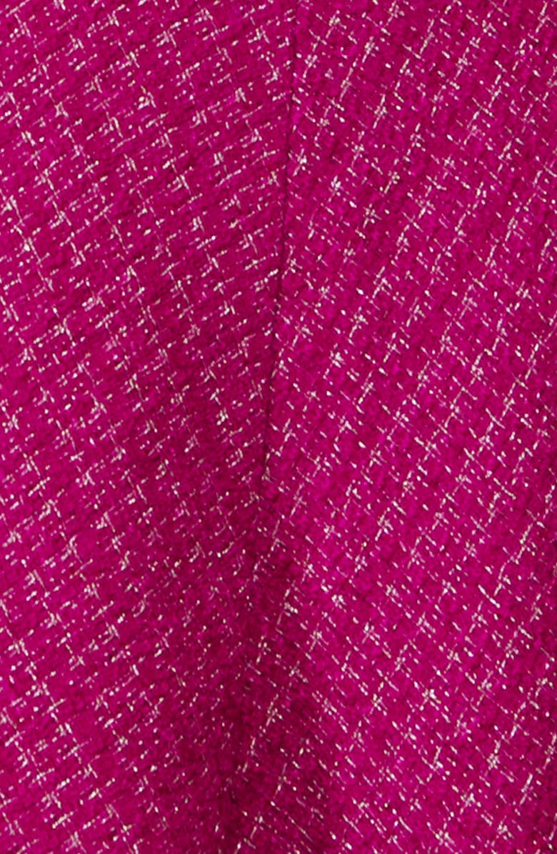 FLYING TOMATO Tweed Cape, Alternate, color, Fuchsia