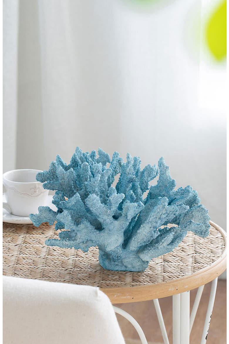 Faux Coral Accent Decor, Alternate, color, LIGHT BLUE