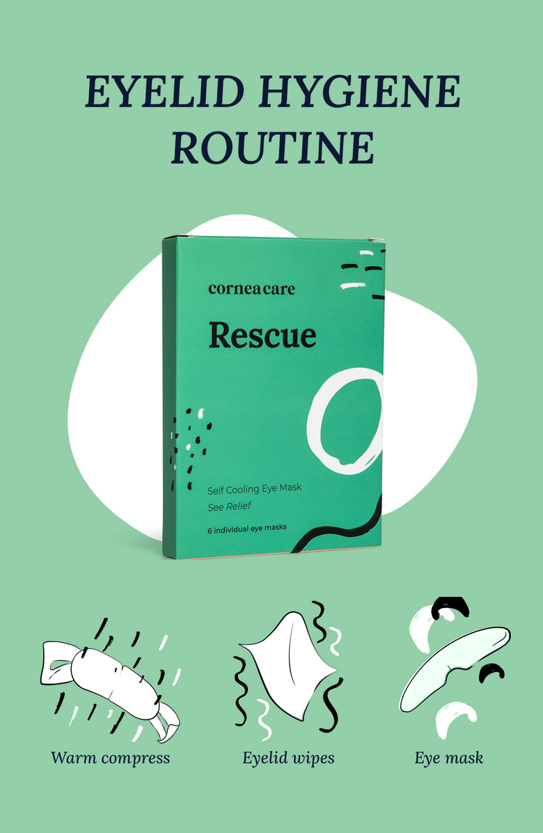 Cornea Care Rescue Self Cooling Hydrogel Compresses, Alternate, color,