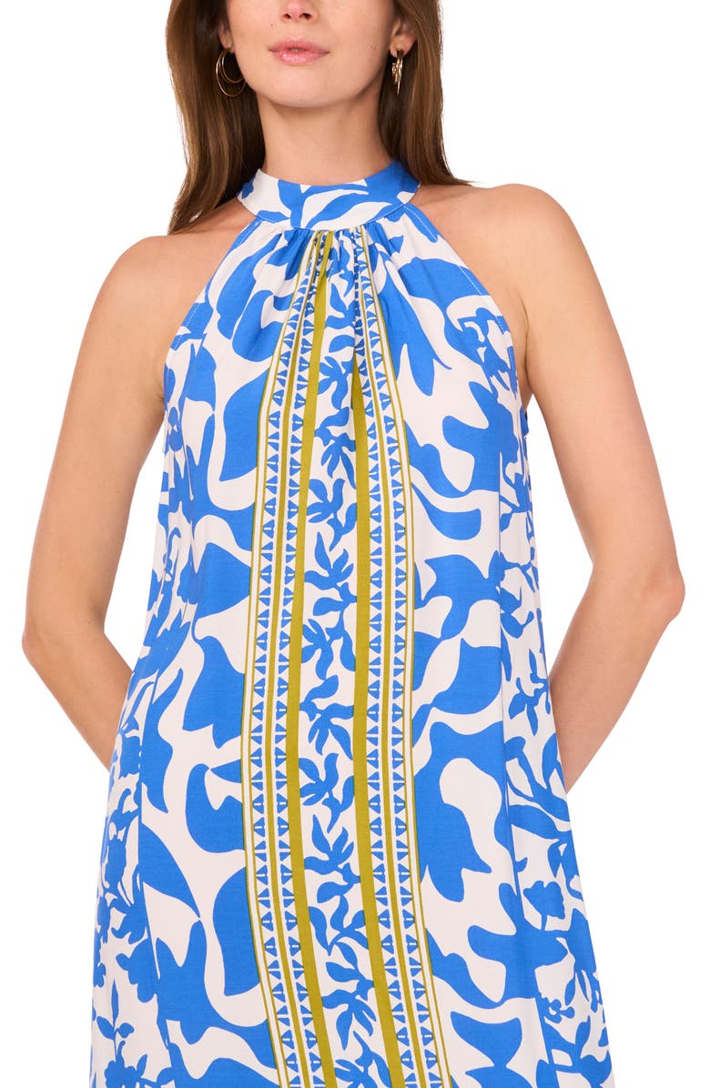 Vince Camuto Print Tie Back Sleeveless Maxi Dress, Alternate, color, 