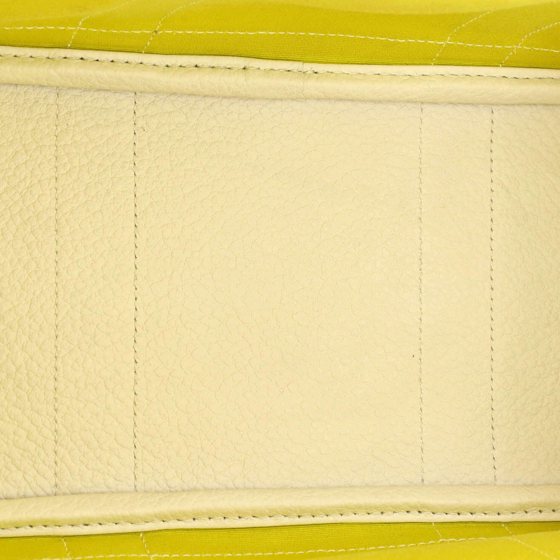 Pre-Owned Hermes Garden Party Tote Toile and Leather 30, Alternate, color, Lime