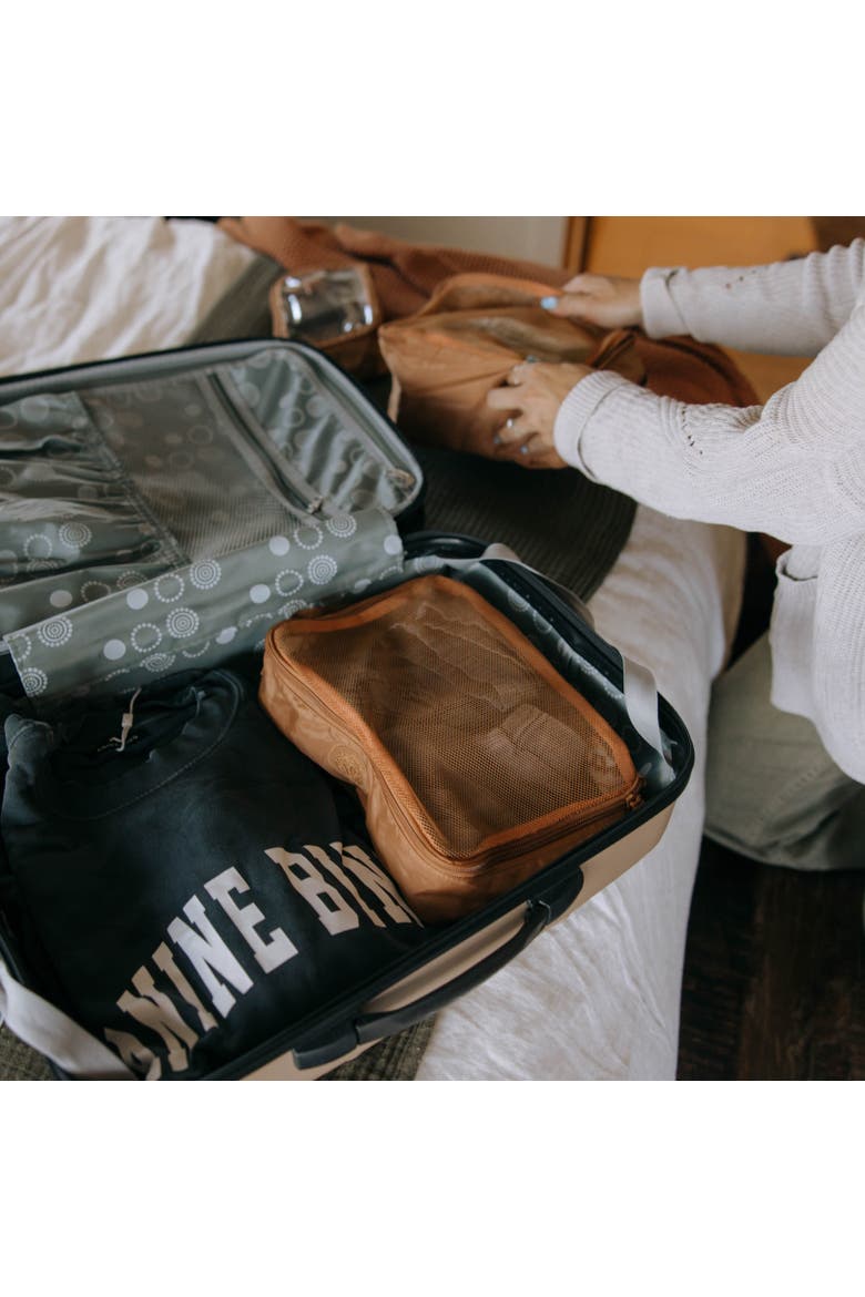 Packing Cube Set, Alternate, color, Mocha Checker