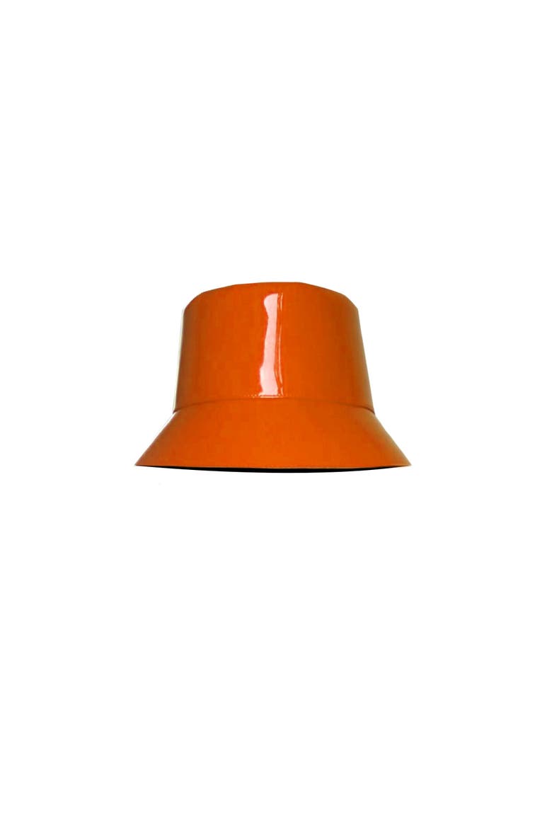 Smile Bucket Rain  Hat, Main, color, Orange